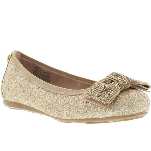 Stuart Weitzman Gold Ballet Flats - Picture 3 of 8